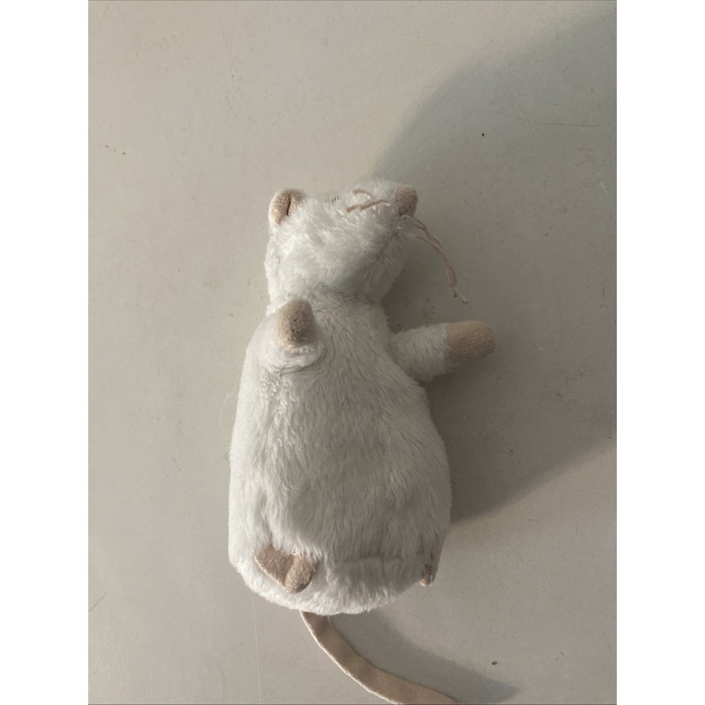 IKEA White Rat Plush Mouse Stuffed Doll Embroidered Sewn Gosig Mus Mini 4.5" - Picture 6 of 8